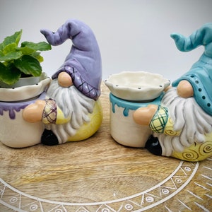 Violet Pot, African Violet Pot - Self Watering Pot, Mini, Miniature, Gnome Lover, Gnomes, Gnome Decor, Gift Ideas, Plant Lover, IN STOCK