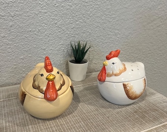 Fruit Fly Trap Jar – Rooster Decor - Fruit Fly Problem - Fruit Fly Catcher - Decorative Ceramic Fly Catcher