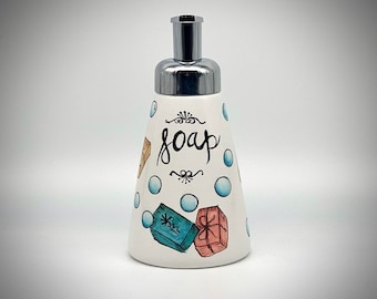 Soapy Soap with Bubbles / Foaming Soap or Lotion Dispenser - Liquid Soap