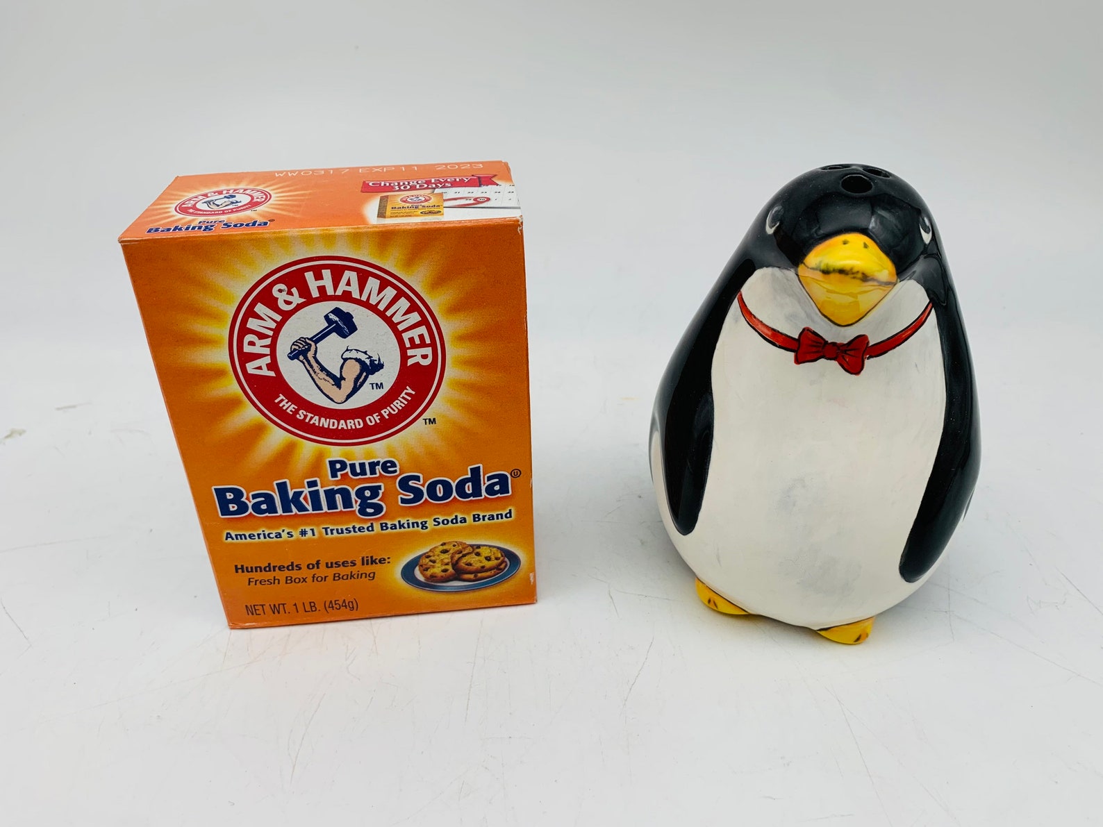 Penguin Baking Soda Storage Refrigerator Deodorizer Etsy