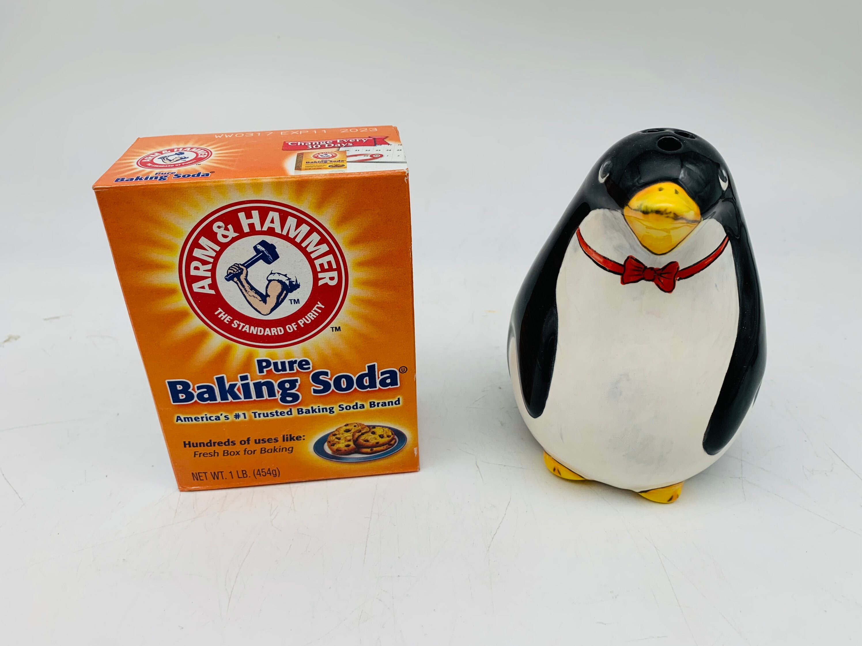 Penguin Baking Soda Storage Refrigerator Deodorizer Etsy