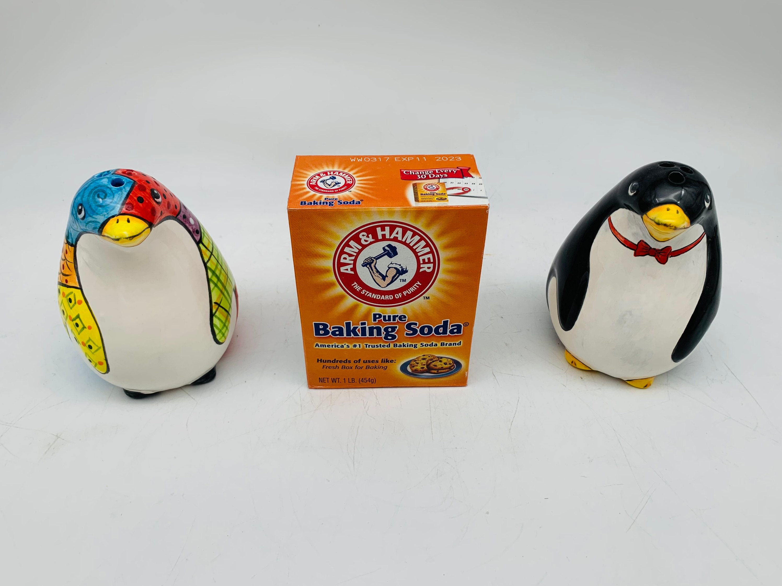 Penguin Baking Soda Storage Refrigerator Deodorizer Etsy