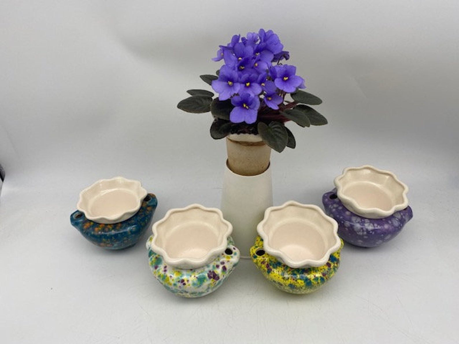 Mini Miniature Self Watering African Violet Pot Etsy