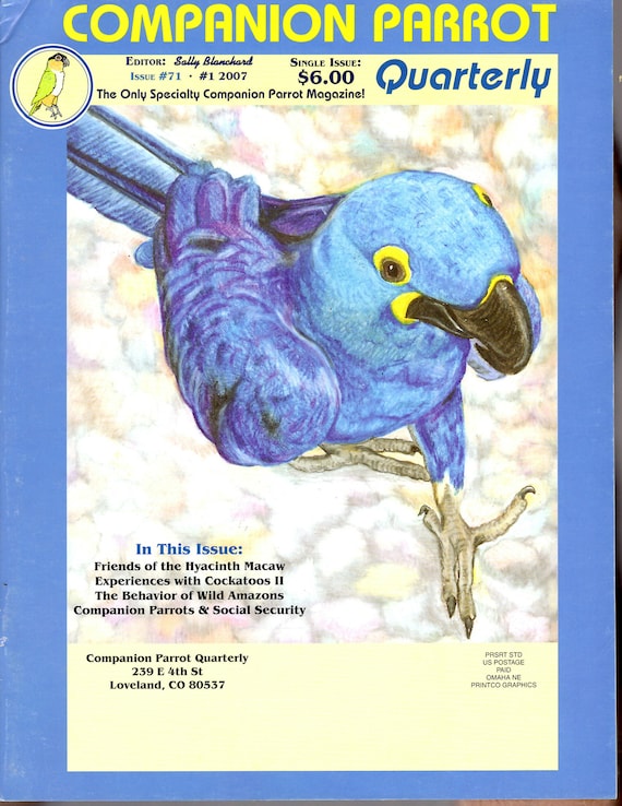 Friends of the Hyacinth Macaw from Sally Blanchard's Companion Parrot Quarterly