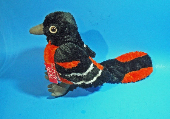 Rare Vintage Fiesta Plush Baltimore Oriole Huggable Soft Toy