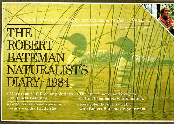 Robert Bateman Internationally-known Wildlife Artist 7 Vintage Notebook Calendars showing his Superb Paintings in Original Boxes