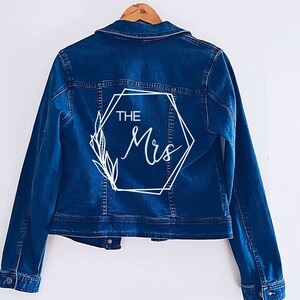 Arrows Personalise. DIY Bridal Jacket Denim Bridesmaid gift Hens party gift Iron On Decal Cross Wedding Bridal party Boho Bride