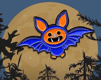 Batty the Bat Enamel Pin