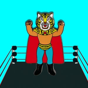 Tiger Mask Enamel Pin
