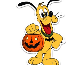 Trick or Treat Pluto Sticker