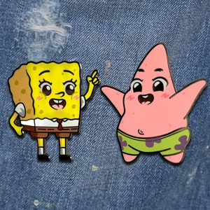 Squarepants & Sea Star Enamel Pin Set
