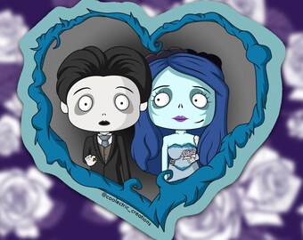 Victor & Emily Sticker