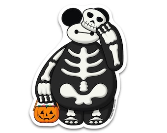 Skeleton Baymax Sticker