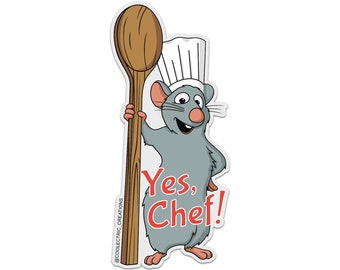 Ja, Chef! Remy Aufkleber