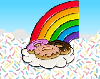 Donut Rainbow Enamel Pin