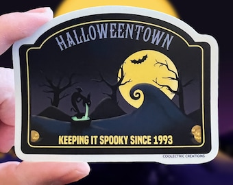 Halloweentown Travel Sticker