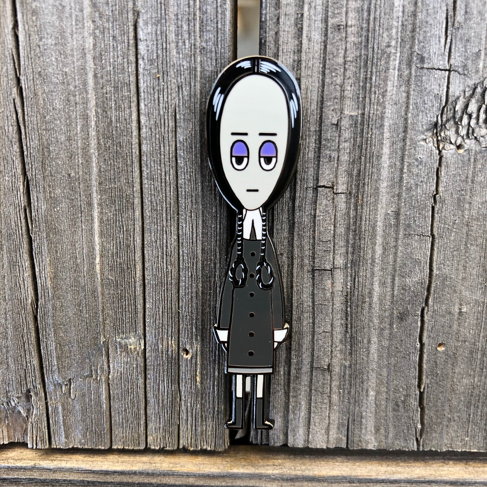 Wednesday Addams Enamel Pin | Etsy