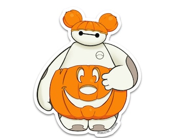 Baymax-O-Lantern Sticker