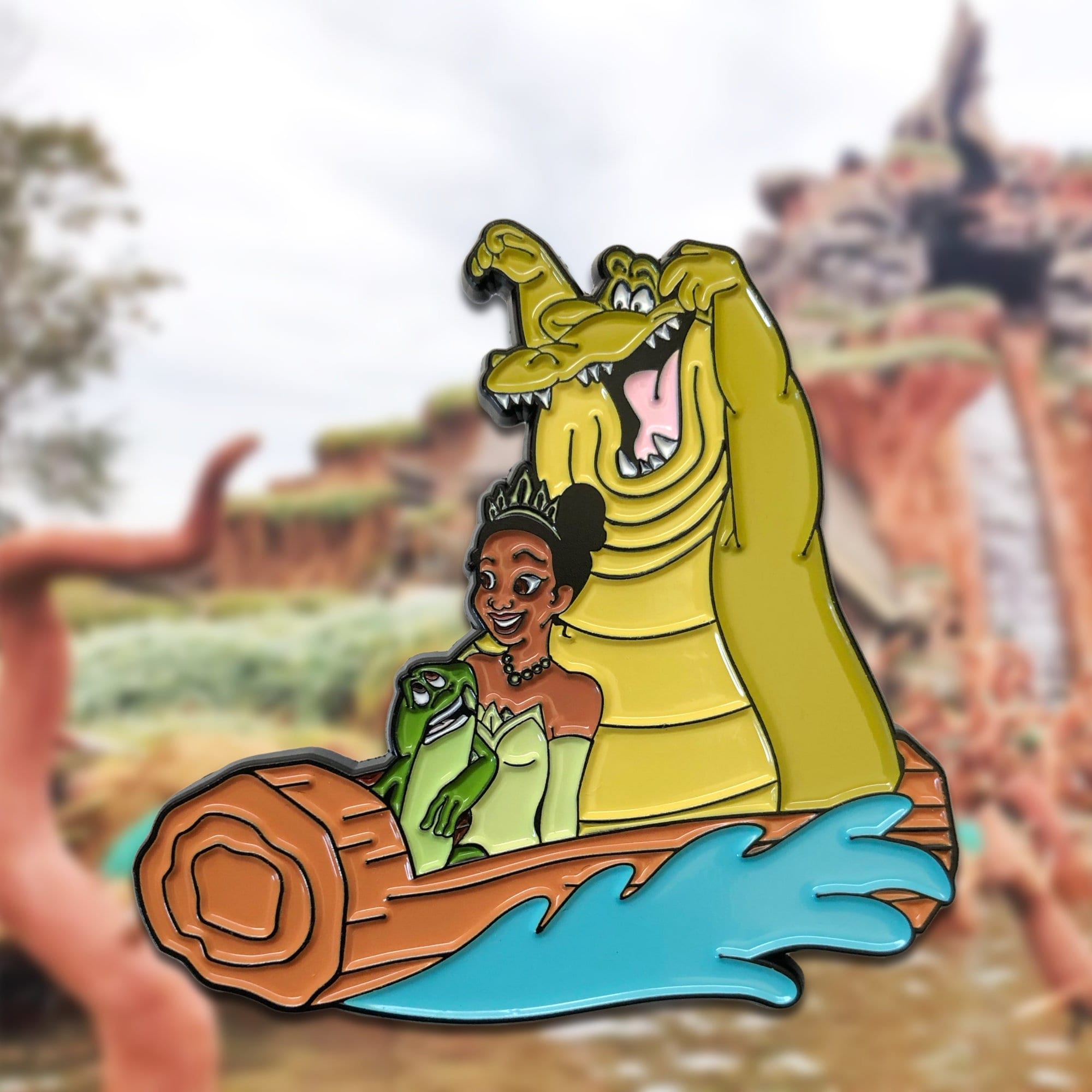 Splashes with the Frog Enamel Pin