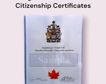 Clear Protective Case Holder for Canadian Citizenship Certificate, Letter Size Documents - 8.5x11