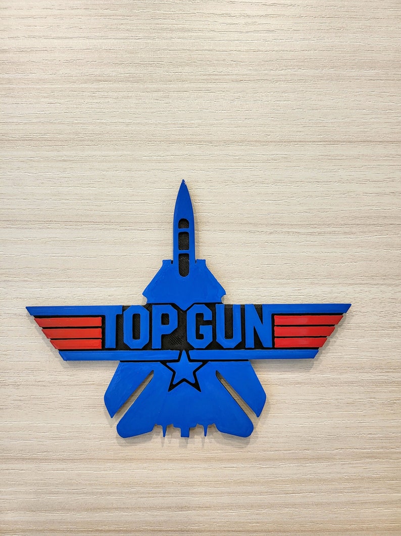 Top Gun Wall Art Wall Decoration Wall Art Hanging Art Etsy