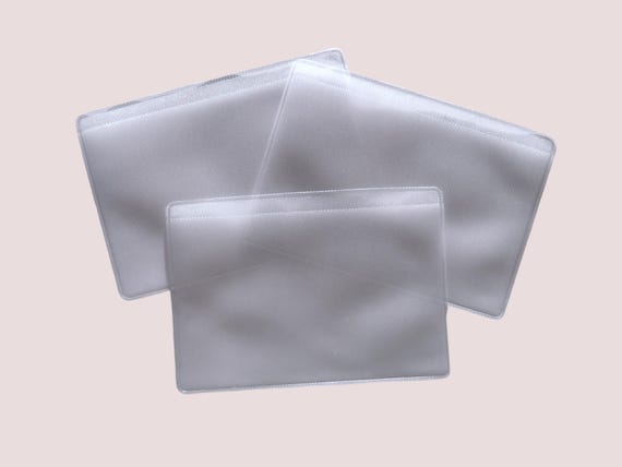 3 Porte-Cartes Transparents Pour Portefeuille - 6 Pages PVC, Protège Cartes D'Identité Et Crédit - 10