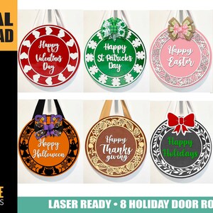 Holiday SVG Bundle. Door Rounds. Display Rounds.