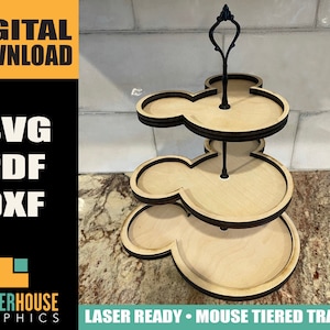 Mouse Tiered Tray SVG DIGITAL FILE
