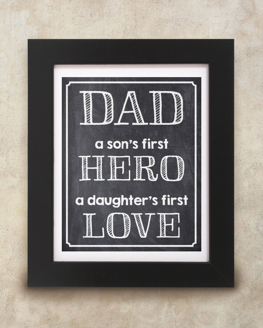 Dad Chalkboard Sign 8x10 INSTANT DOWNLOAD - Etsy