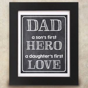 Dad chalkboard sign 8x10 INSTANT DOWNLOAD