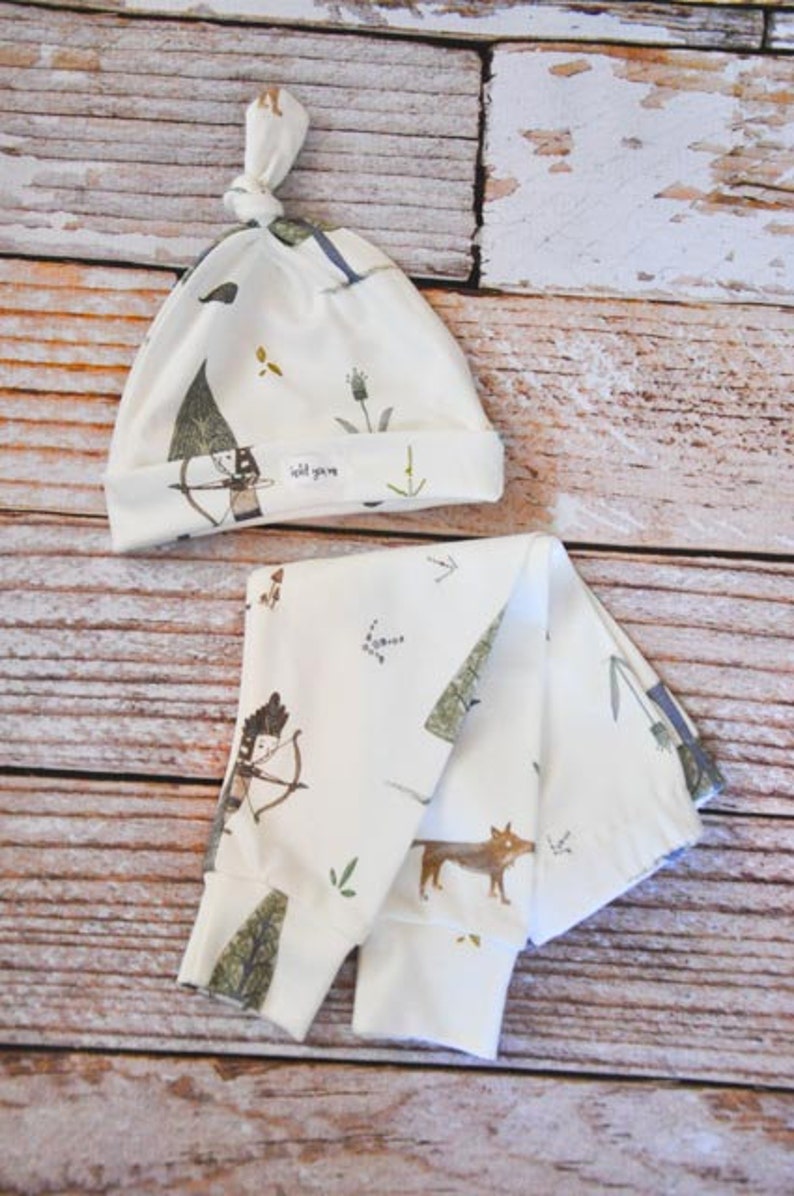 Woodland knot hat baby hat toddler hat photo prop organic Etsy