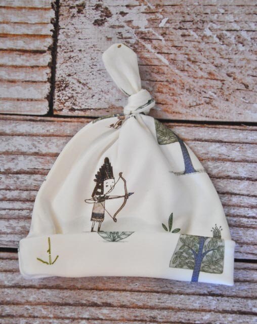 Woodland knot hat baby hat toddler hat photo prop organic Etsy