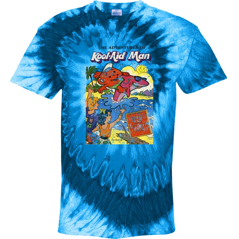 The Adventures of Kool-aid Man Vintage Distressed Blue Swirl ...