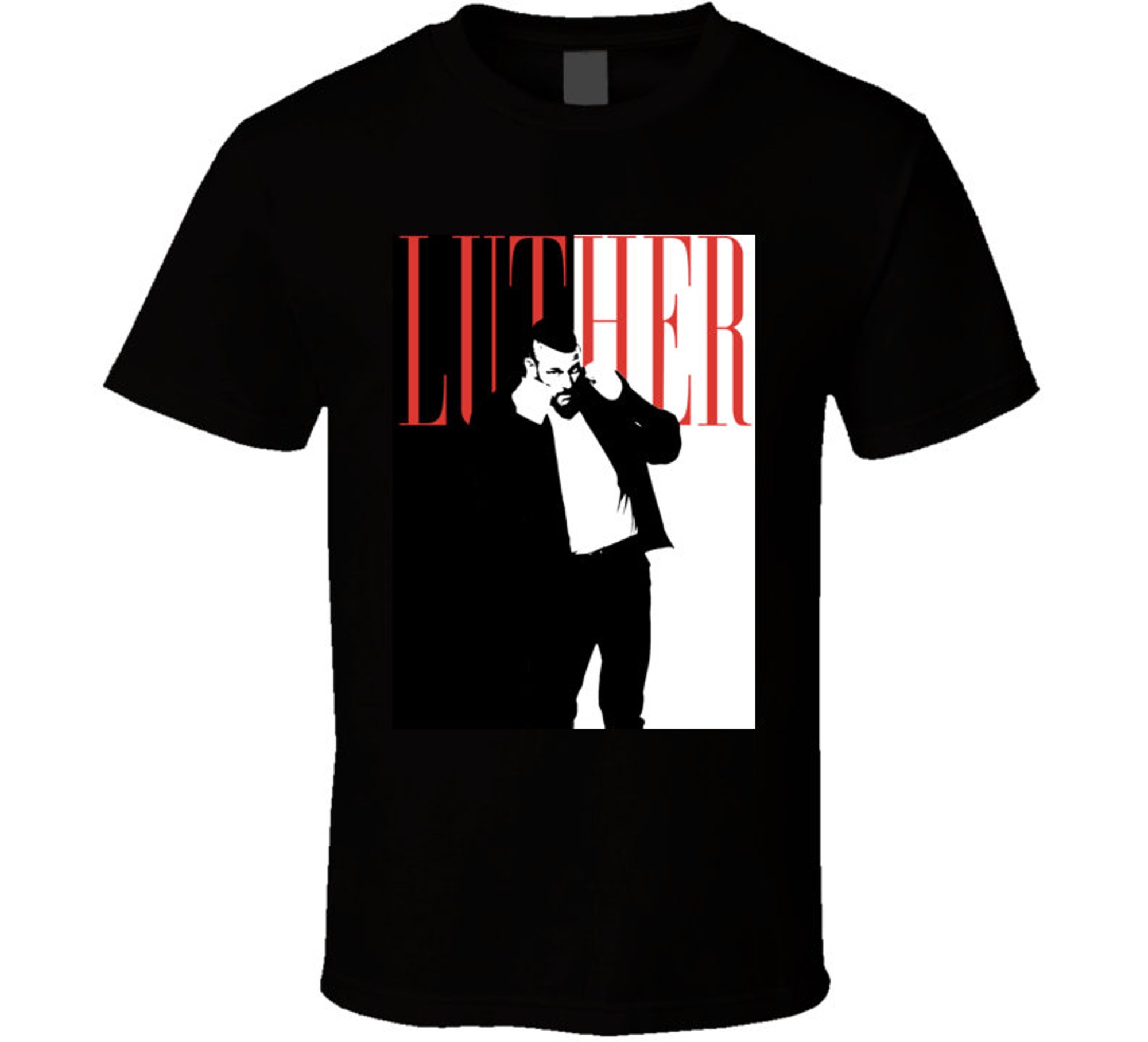 Discover Luther Hargreeves The Umbrella Academy Scarfacce Parody T Shirt