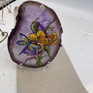 dragonfly on brazilian agate