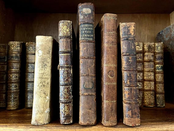 Rare 1700s English Book | Antique Edition Leather-Bound Collectable