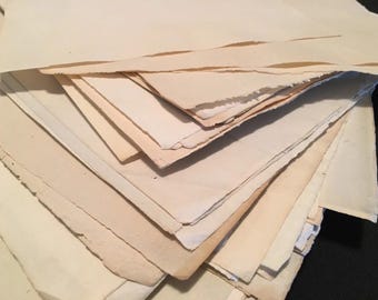 Antique 1800s Restoration Paper ‧ Blank Manuscript Sheet for Historical Repairs