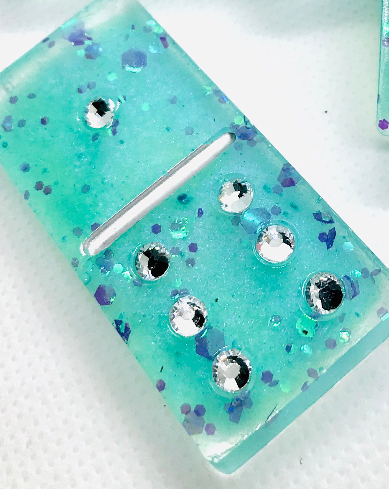 Custom Resin Domino Set 28 Pieces Etsy