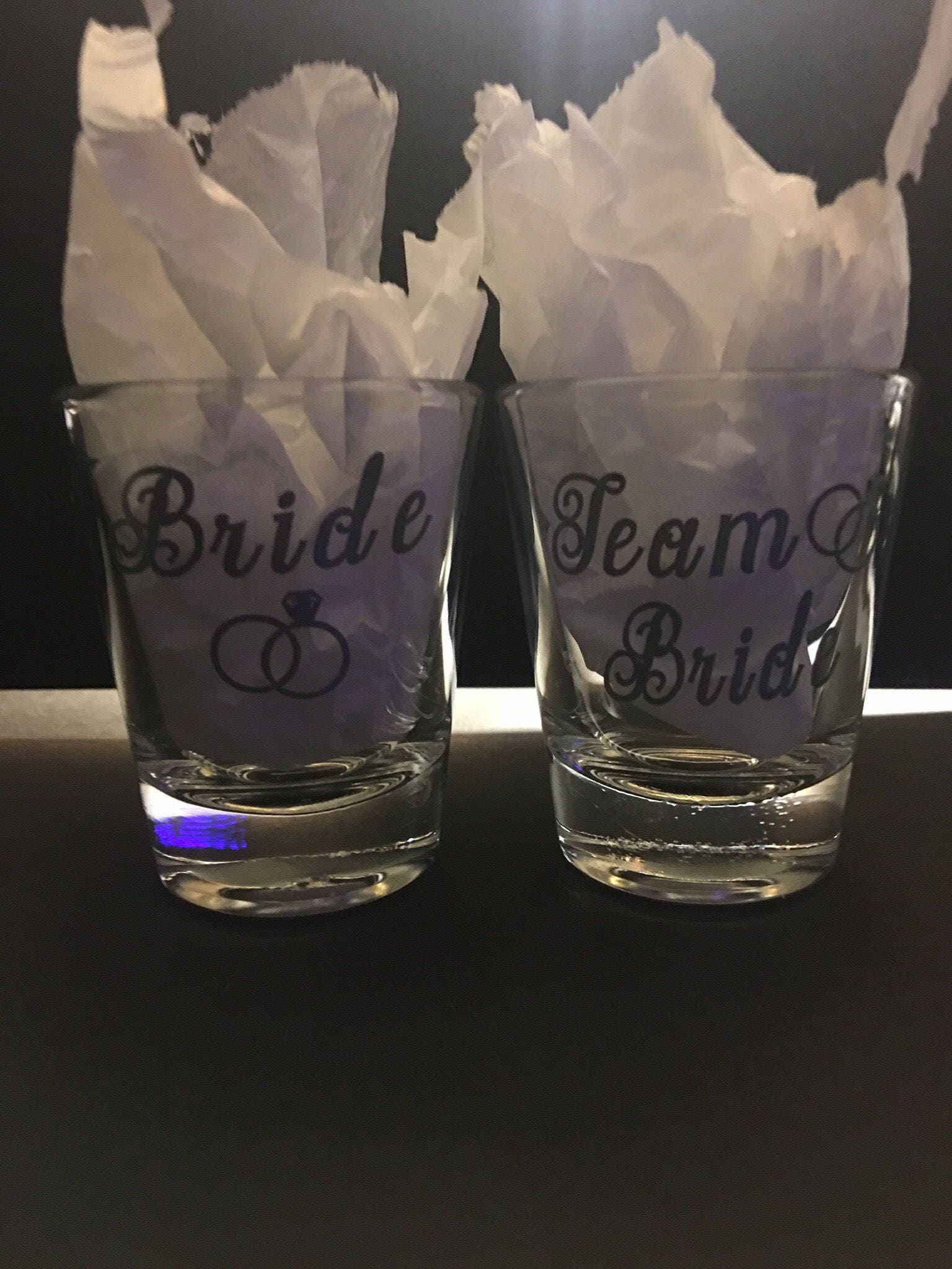 Custom Bachelorette Party Bride & Team Bride Shot Glasses Etsy