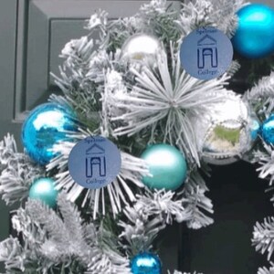 Spelman hbcu Christmas set of 6 ornaments