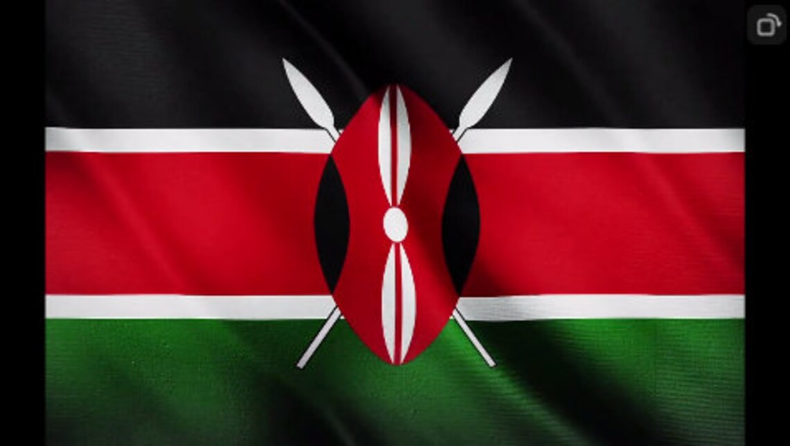 Motion/moving Kenya Pride Flag Waiving Animated Looping Etsy