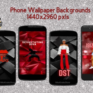 crimson and cream cellphone wallpaper red and white cell phone background digital download