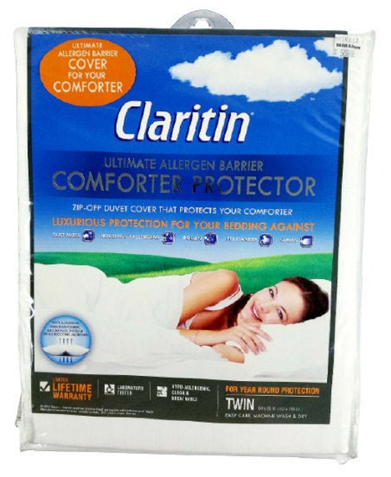 Claritin Ultimate Allergen Barrier Comforter Protector twin Etsy