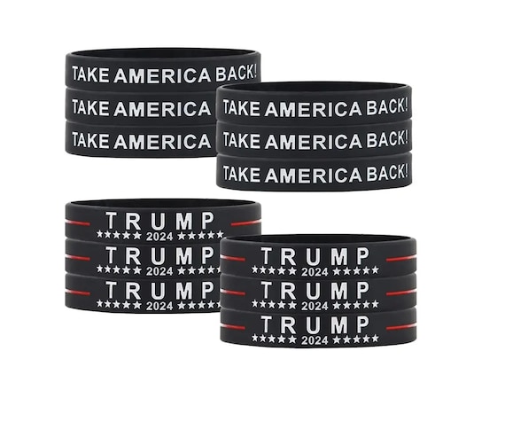 Colorful Trump MAGA Beaded Bracelets Set – 
