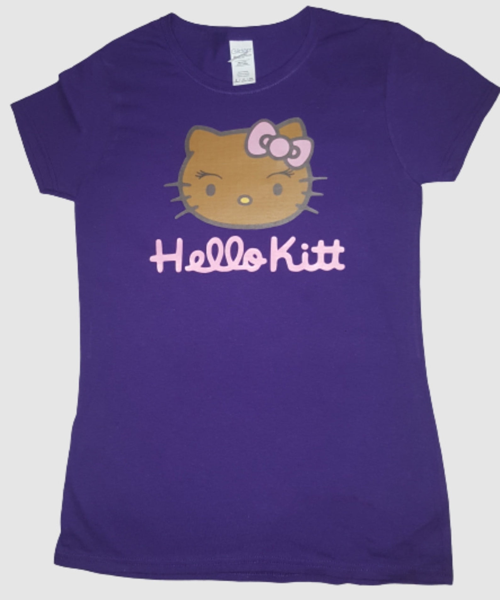 Black Hello Kitt Hello Kitty inspired tshirt | Etsy
