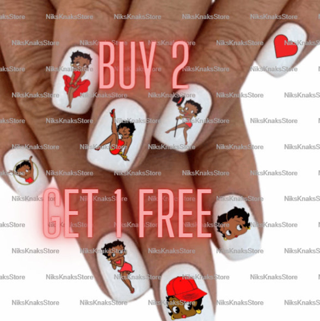 Petite DIY manicura negra Betty Boop uñas art. Compre 2 juegos - Etsy España Petite DIY manicura negra Betty Boop uñas art. Compre 2 juegos - Etsy España