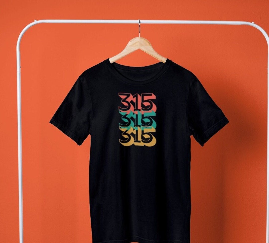 315 Syracuse New York Area Code Shirt. Upstate NY Pride Classic Tshirt ...