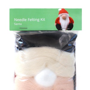 Make Your Own Santa. 3” high and 2&quot; wide, Needle Felting DIY Kit