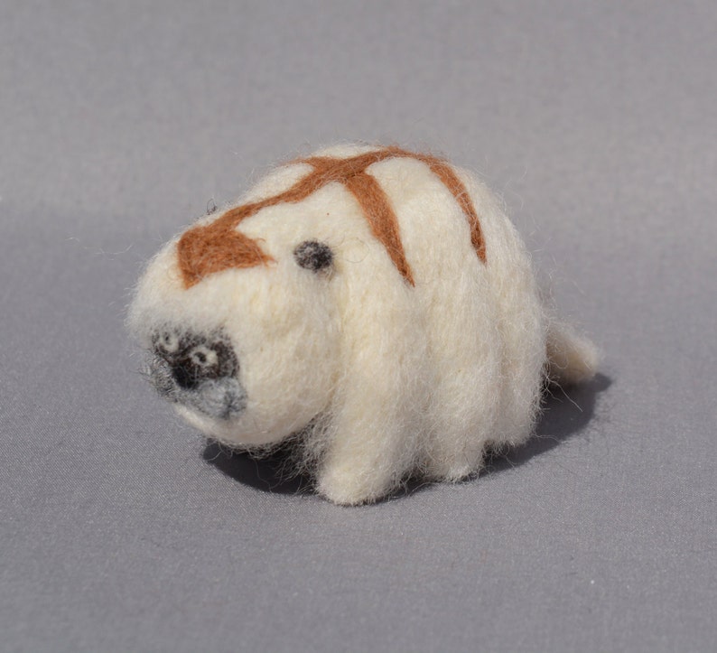 Appa a flying bison is a 100 handmade needle felted Etsy