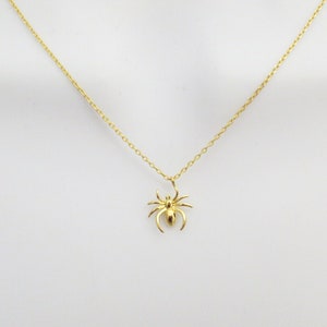 Spider necklace, Cute necklace, Gold necklace, Tarantula Necklace necklace, Birthday gift, Gift idea, Handmade gift, Necklace for her